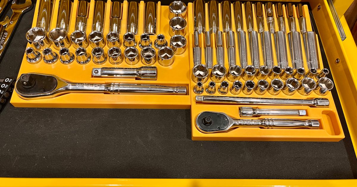 Stanley Socket Set Drawer Organisers by Dave B Download free STL