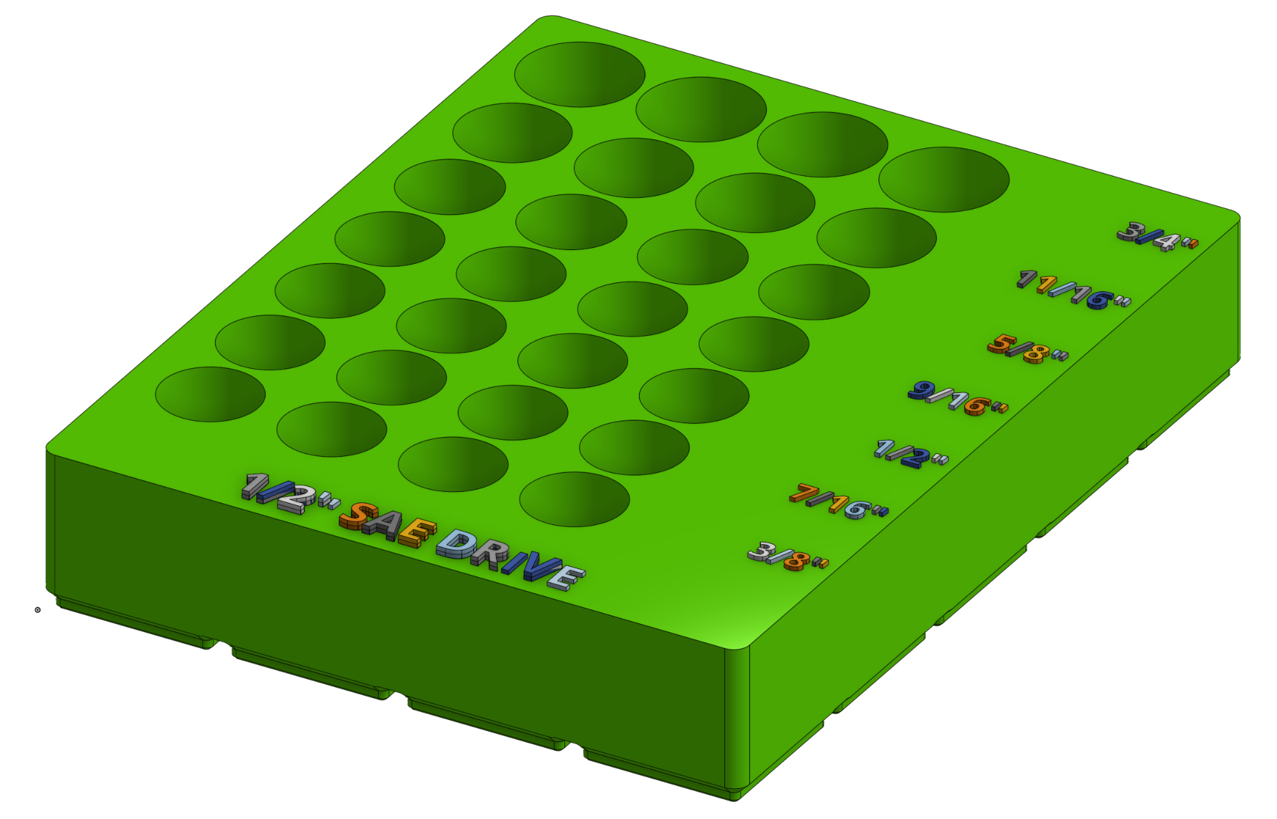 1/2" SAE Socket Gridfinity