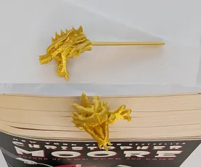 Citrine Dragon Bookmark – Parente Illustration