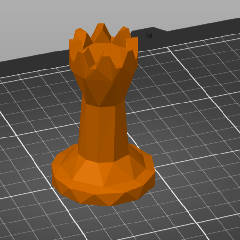 chess rook lowpoly