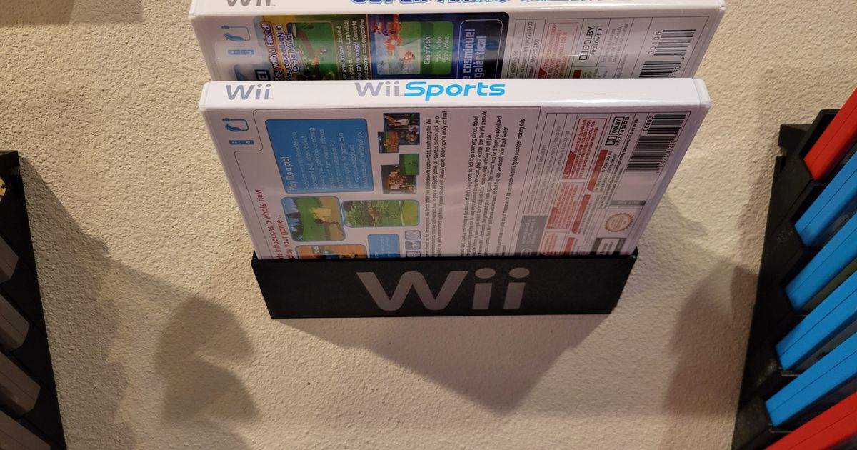 Modular Wii Games Wall Mount by Shabubu Download free STL model