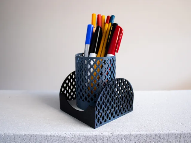 Cylinder Pencil Holder & Memo box set