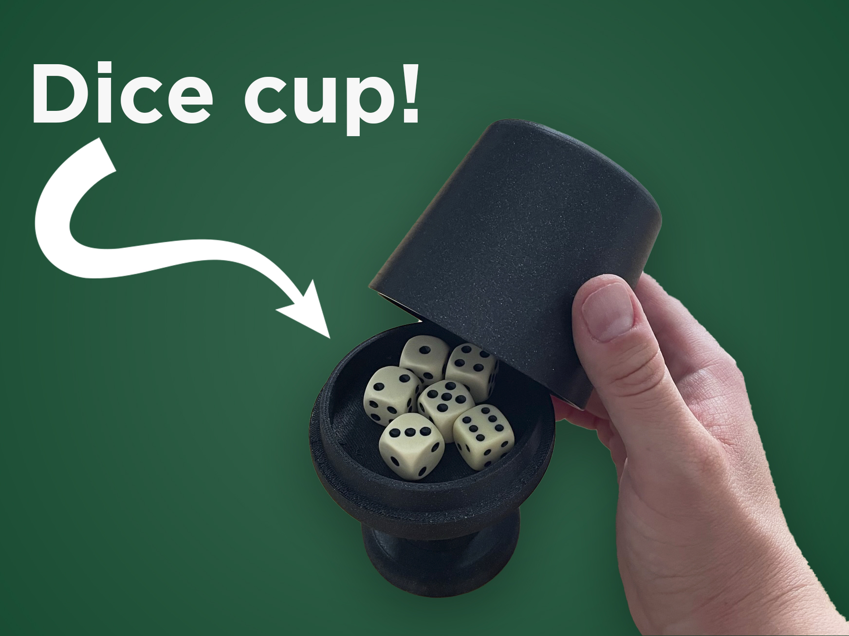 Dice Cup by lowlandet Download free STL model