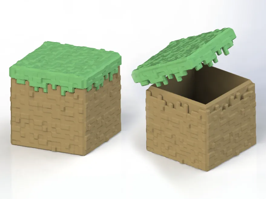 MINECRAFT GRASS BLOCK MODEL LOW-POLY | 3D model