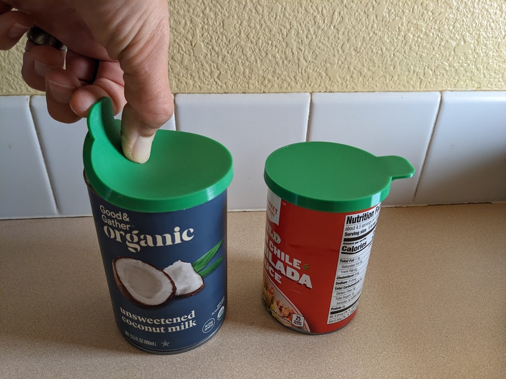 TPU Lid for Steel Food Cans, Soda, Pet Food, etc. - Customizable