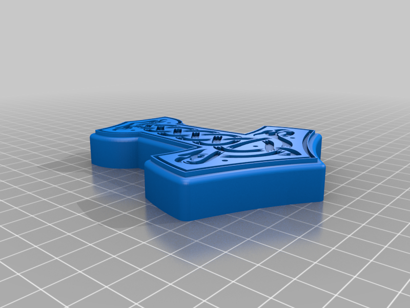 Thor's Hammer (Mjölnir) Box by KCWarthog3D Download free STL model
