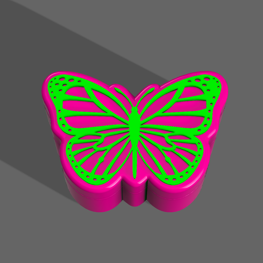 Butterfly Box by KCWarthog3D Download free STL model