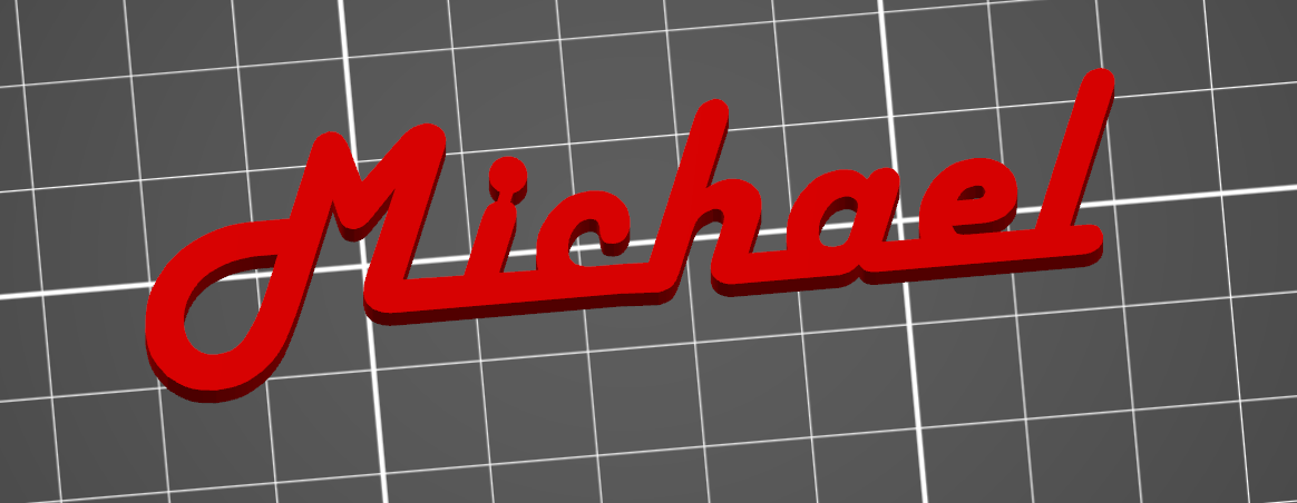 Michael name tag