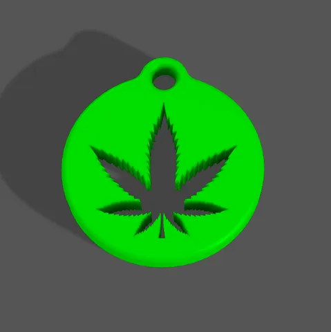 Medical Marijuana Keychain