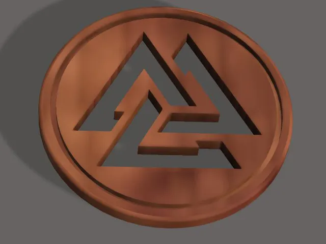 Valknut Symbol Coin