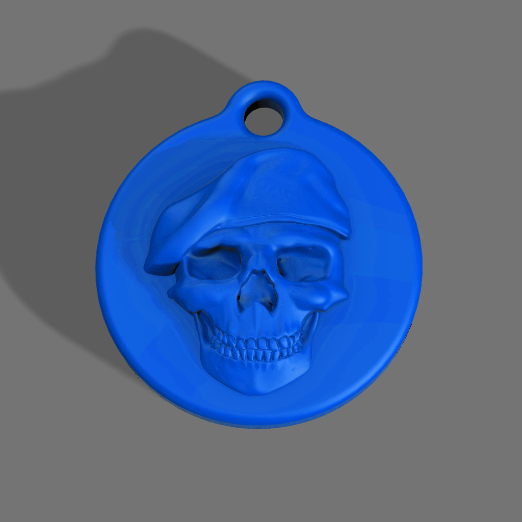 Skull Soldier Keychain by KCWarthog3D | Download free STL model ...