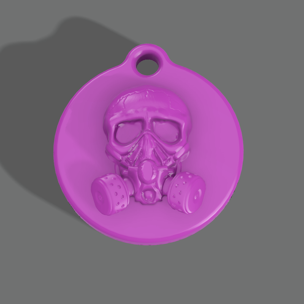 Skull Gas Mask Keychain