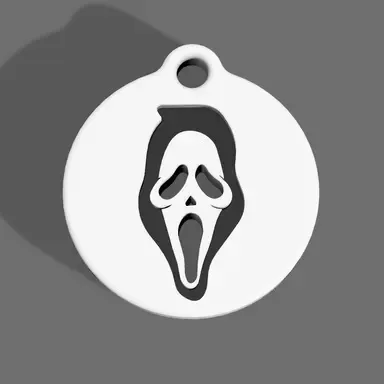 Scream Keychain