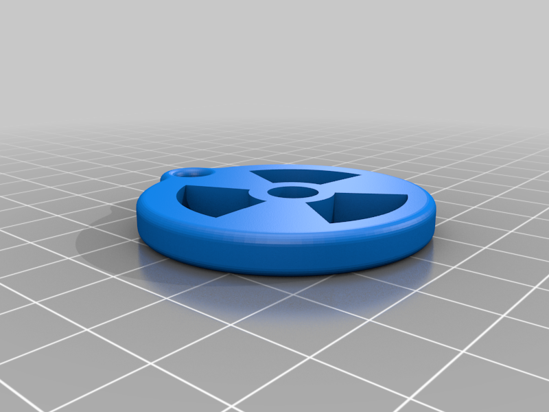 Miniatura 2 do modelo 3D Nuke Keychain