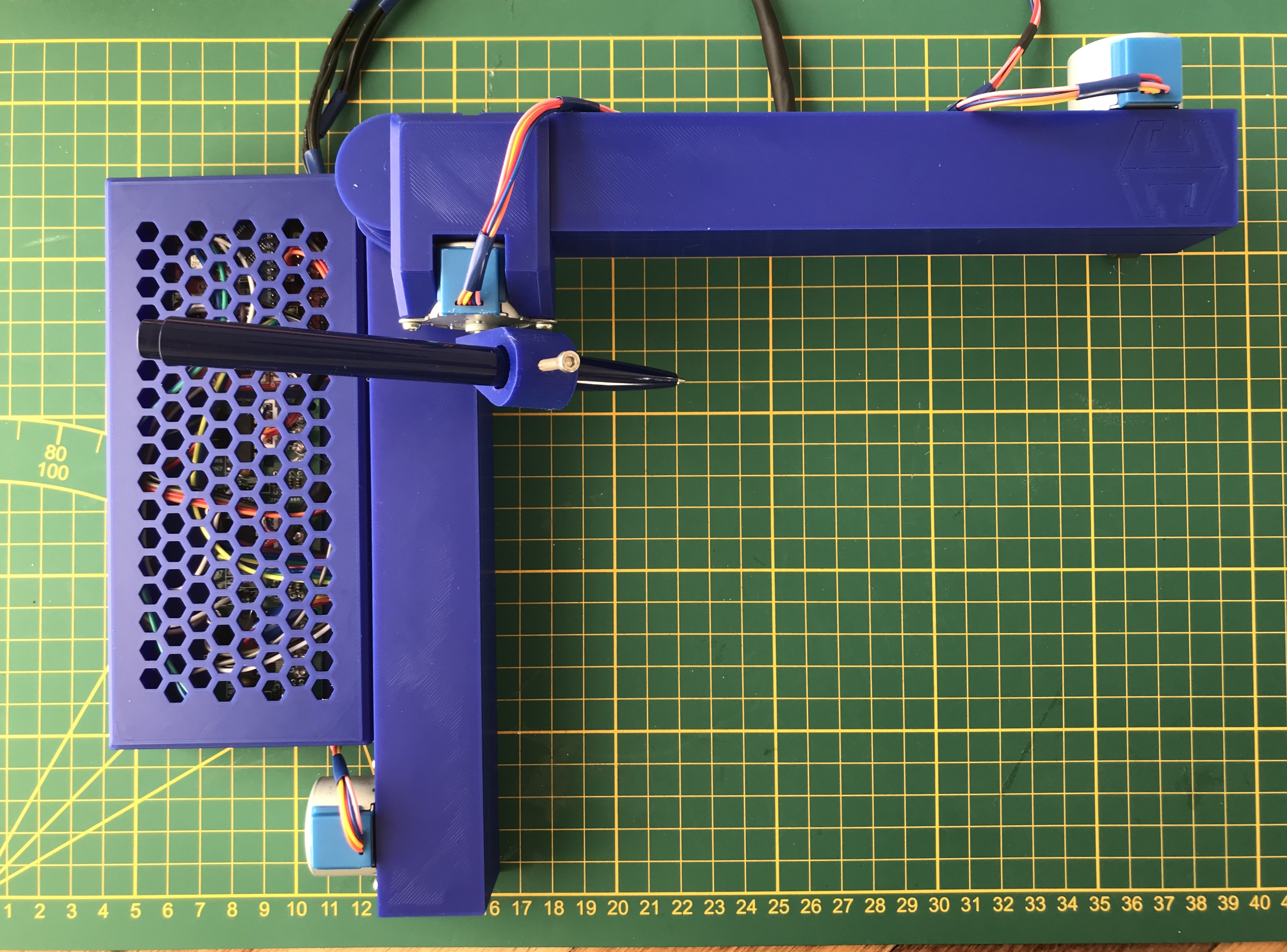 Foldable all-printed Penplotter/drawbot