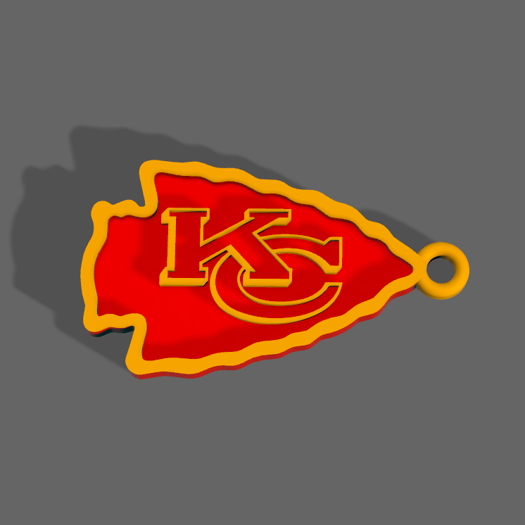 KC Chiefs Keychain
