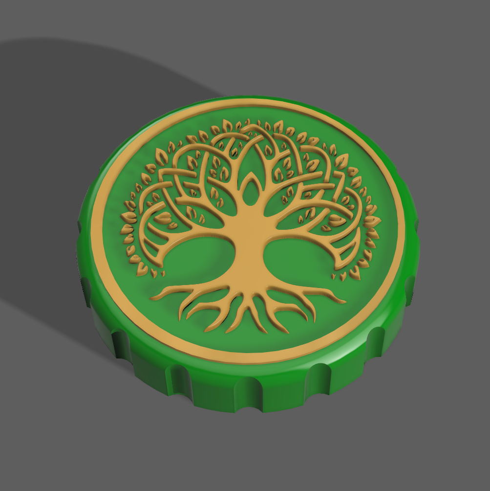 Celtic Tree - Stash Jar Lid