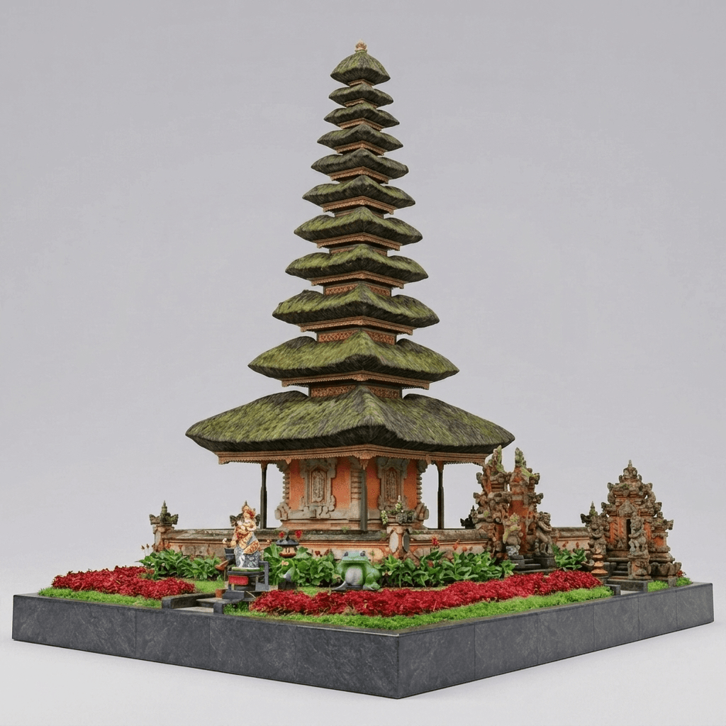 Places Art - Indonesia - Pura Ulun Danu Bratan