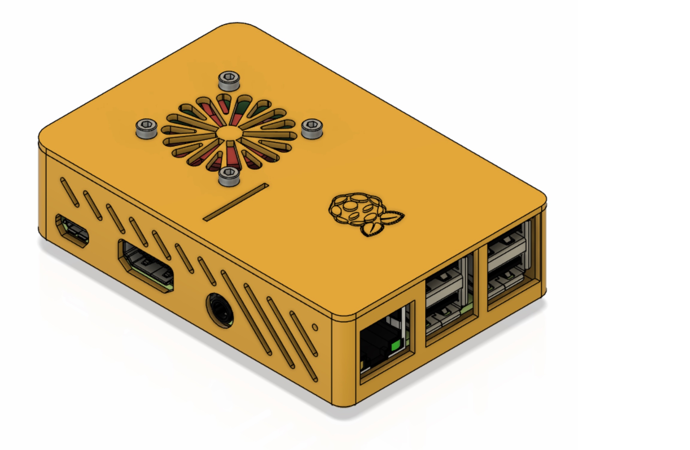 Raspberry Pi fan case for 3B or 3B+