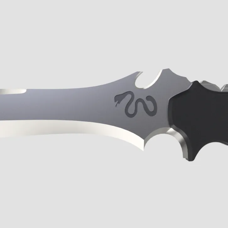 Resident Evil 4 Remake - Jack Krauser combat knife 3D model 3D printable