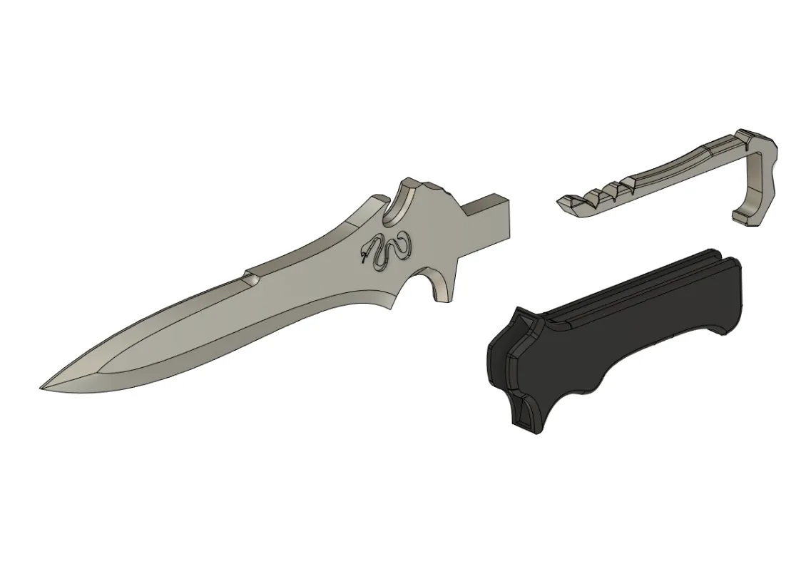 ArtStation - Resident Evil 4 Remake - Jack Krauser combat knife 3D model