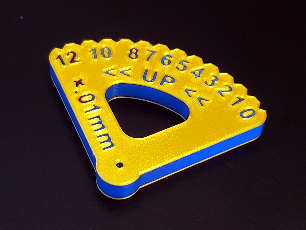 Gauge for Prusa MK3/MK4 Nylock / silicone tube bed leveling mod