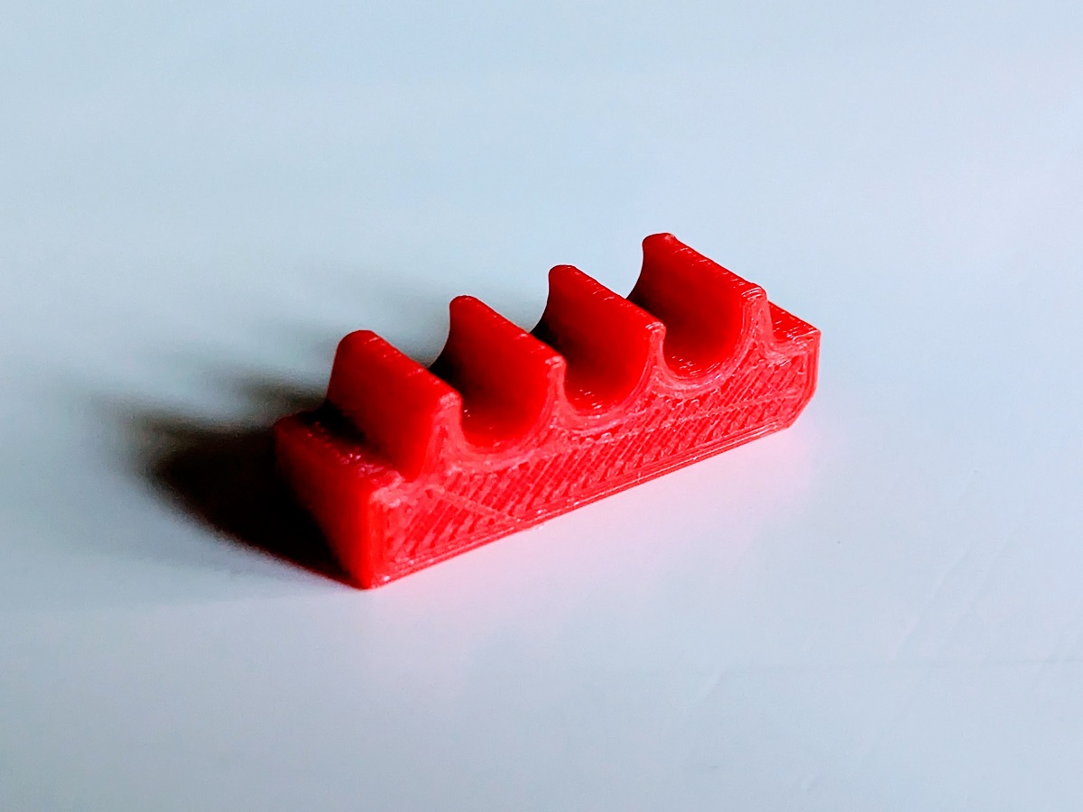 TS100 / Pinecil 3xtip holder with TPU grips 3D model thumbnail