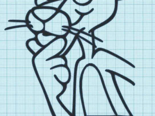 PINK PANTHER - HEAD SHOT - WALL ART