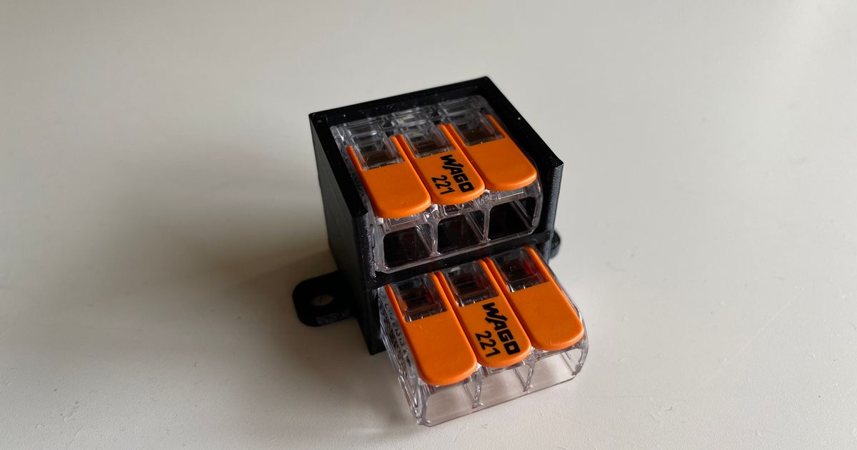 Vertical WAGO 221613 Mount (3 x 2) by gsatelite Download free STL