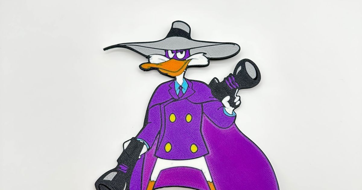 Darkwing Duck 2D Wall Art by AnthonyM_323 | Download free STL model ...