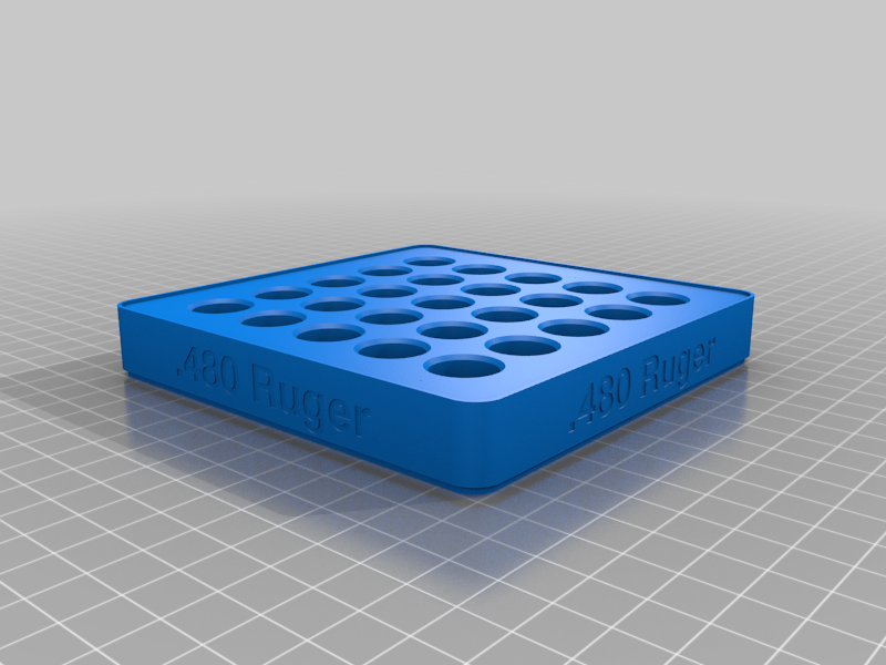 .480 Ruger Stacking Loading Block by brass_ring | Download free STL ...