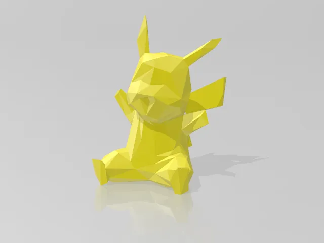 Low Poly Pikachu Pokémon