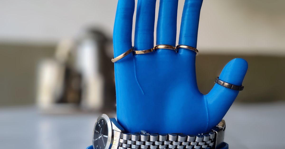 Hand Ring Holder by Persano Download free STL model