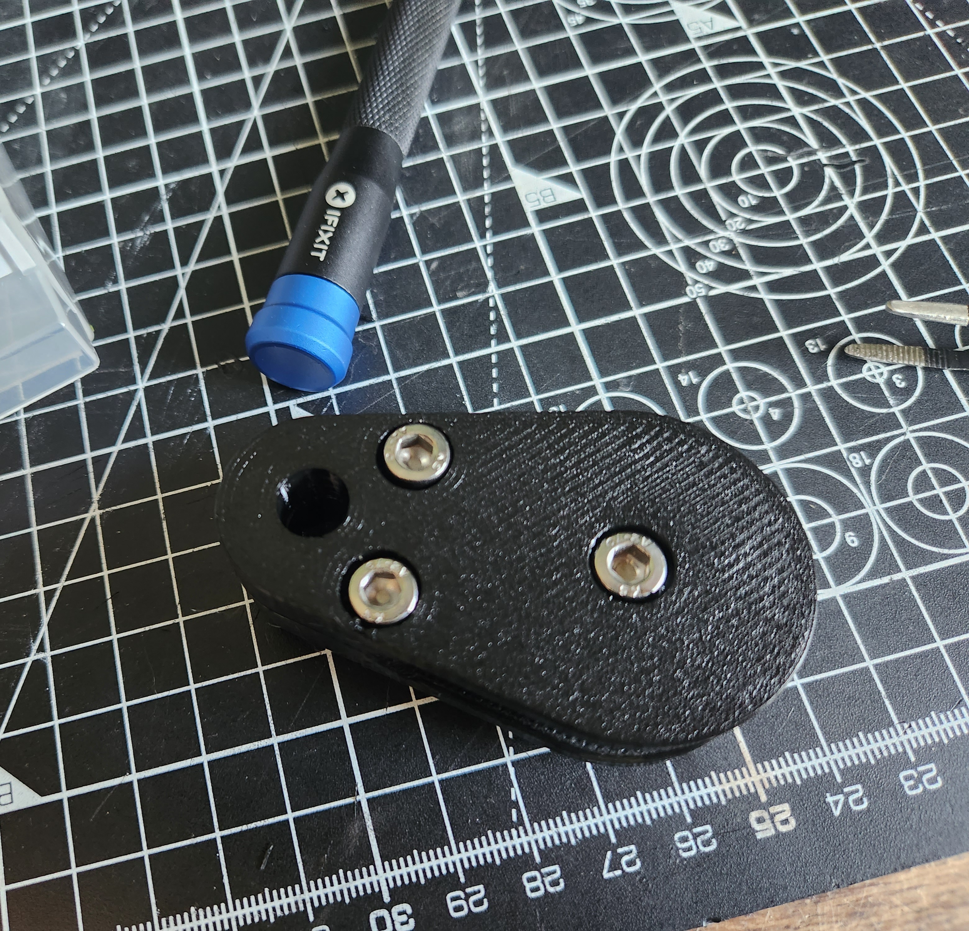 pully with recessed nuts and bolts