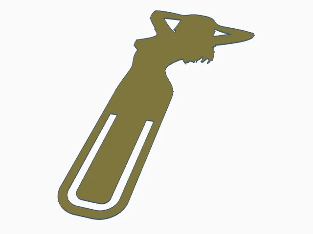 Bookmark silhouette female body