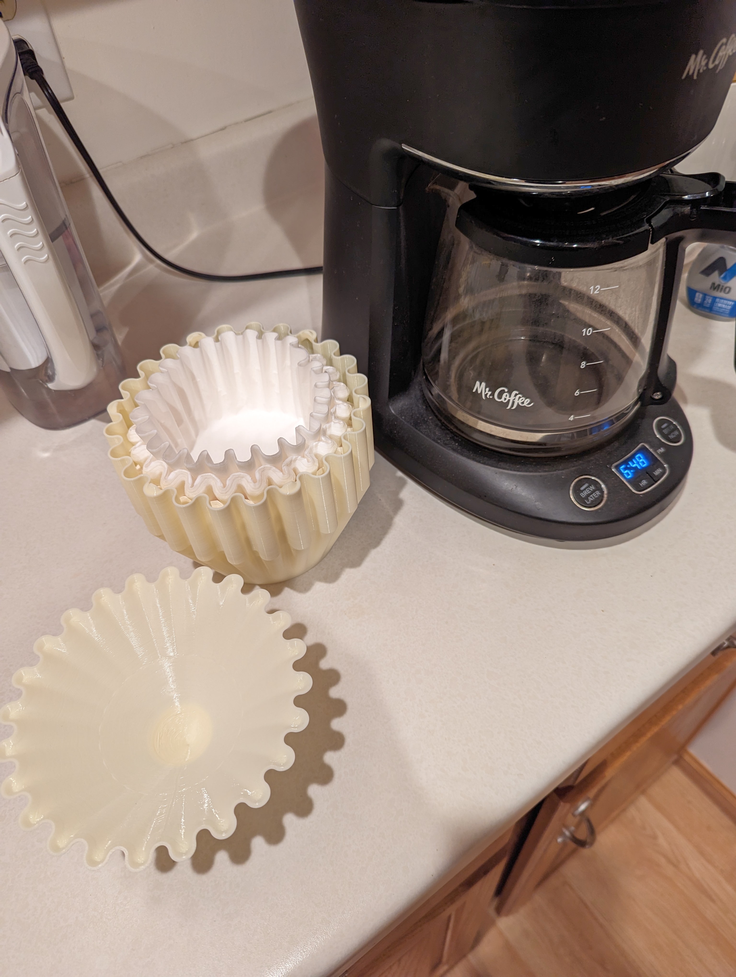 Pleated Coffee Filter Jar by Ed Johnson Download free STL model