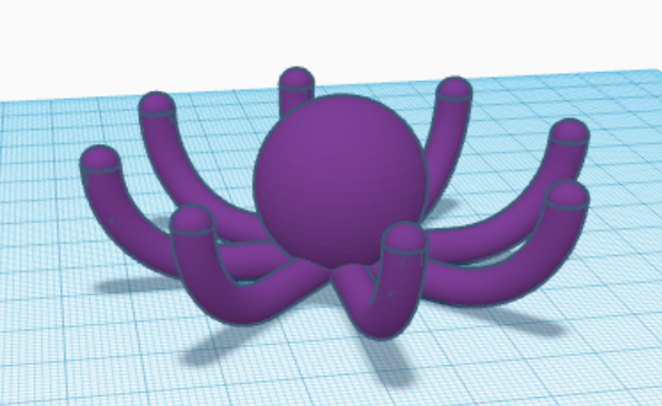 Simple Octopus Ring Holder (Minimal Supports)