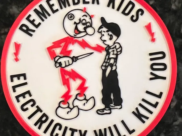 Reddy Kilowatt - Electricity Will Kill You Sign - Bambu AMS Remix