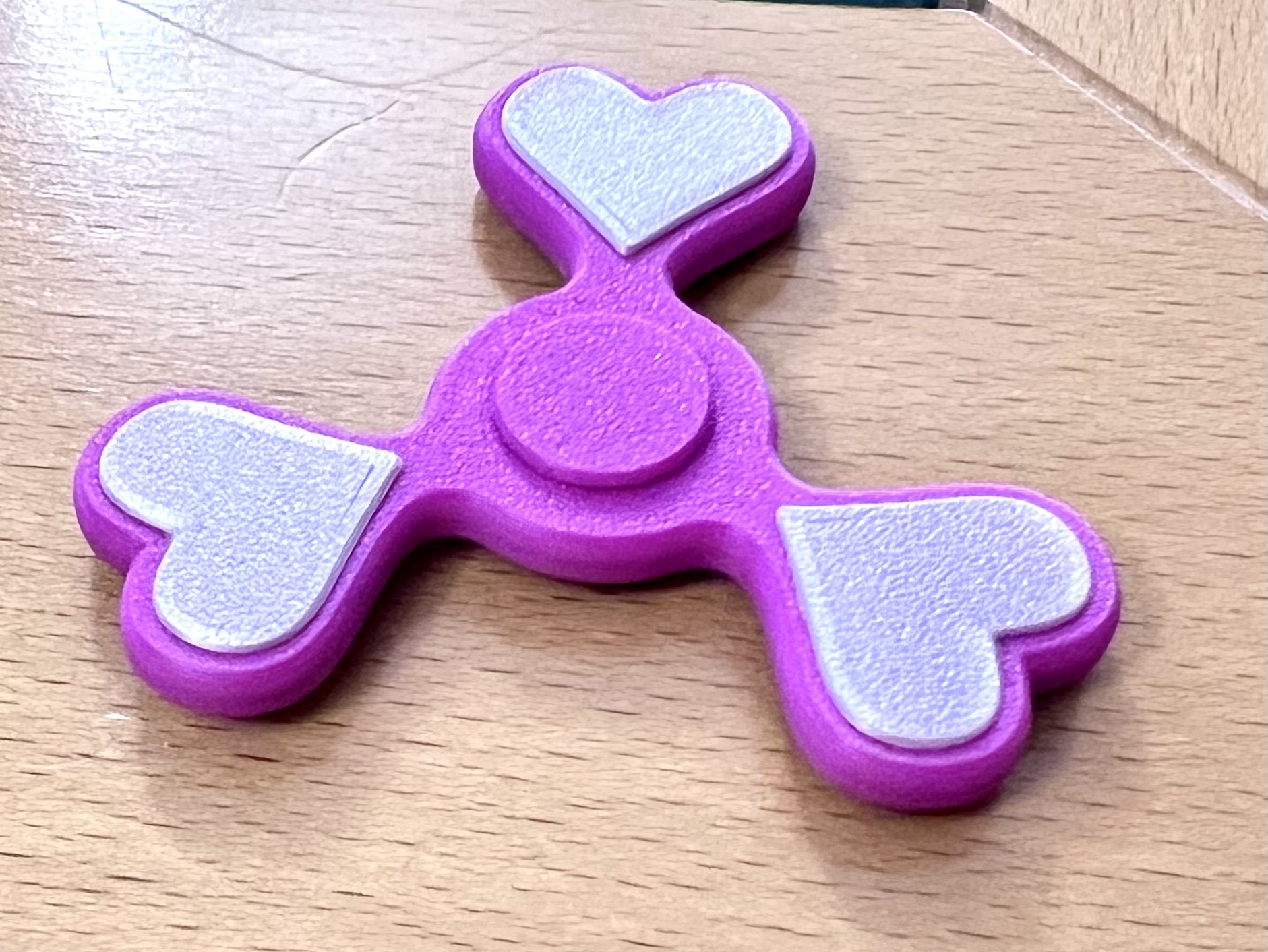 Heart latent Fidget Spinner