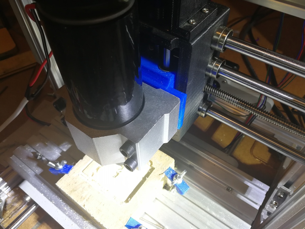 cnc 2417 Z axis 52mm spindle mount holder support broche