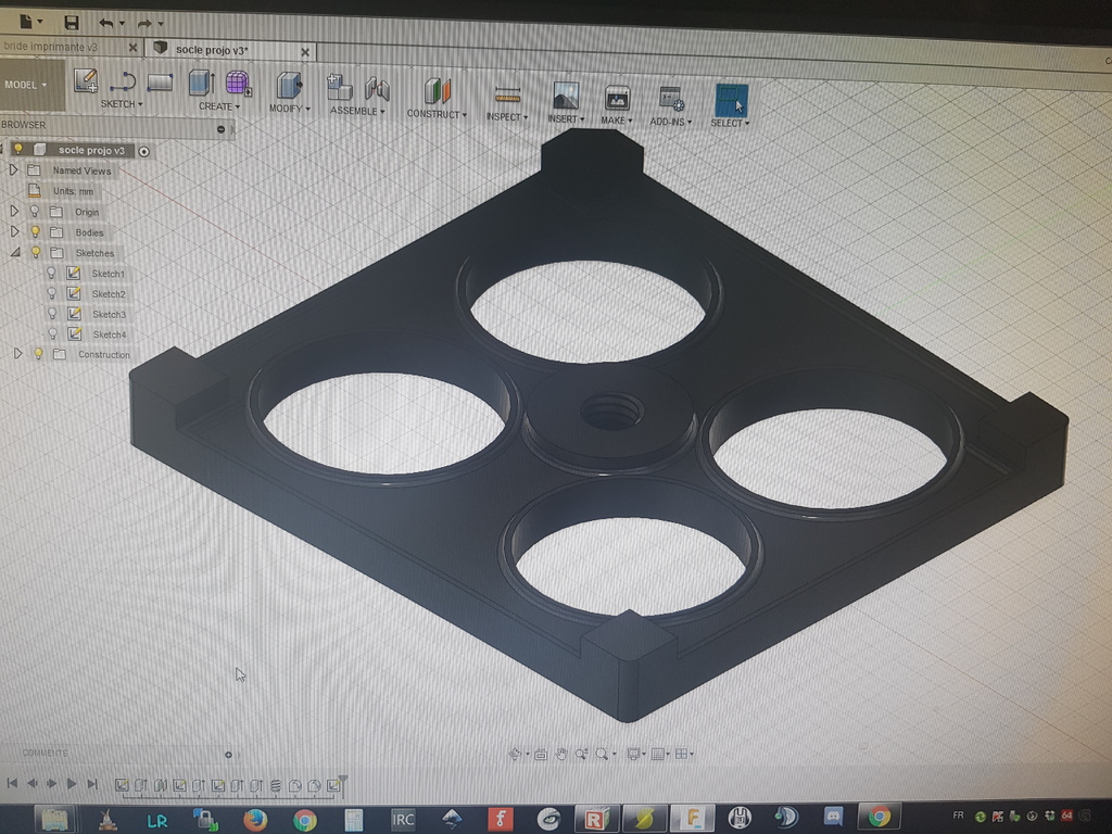 Miniatura 2 do modelo 3D Support projecteur
