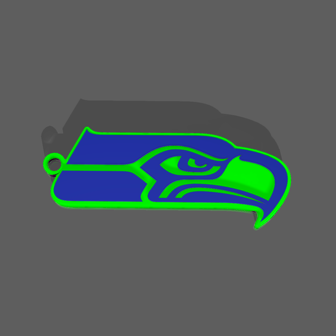 Seattle Seahawks Logo Keychain