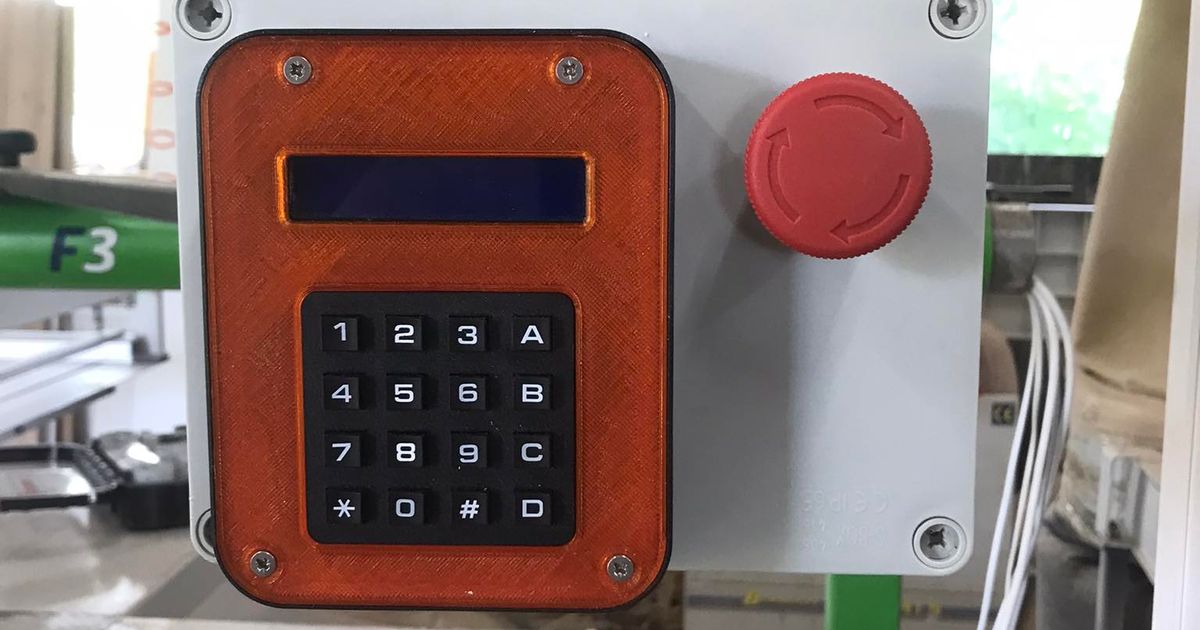 Arduino panel for 16x2 display and 4x4 keypad by Konrad Hryniewicki ...