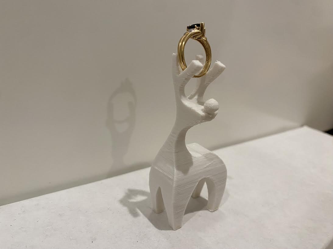 Rudolph's Ring Rack "Reindeer Ring Display"