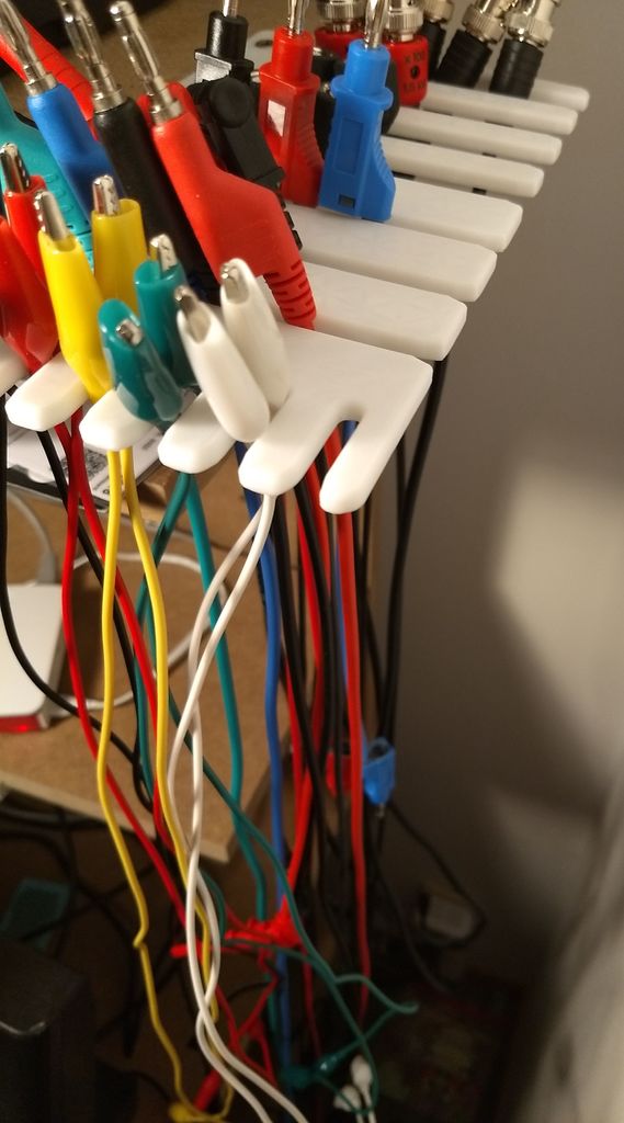Electronic test leads rack by LaurWatt Download free STL model