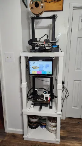 Ikea Lack Super Budget Dual 3D Printer Stand