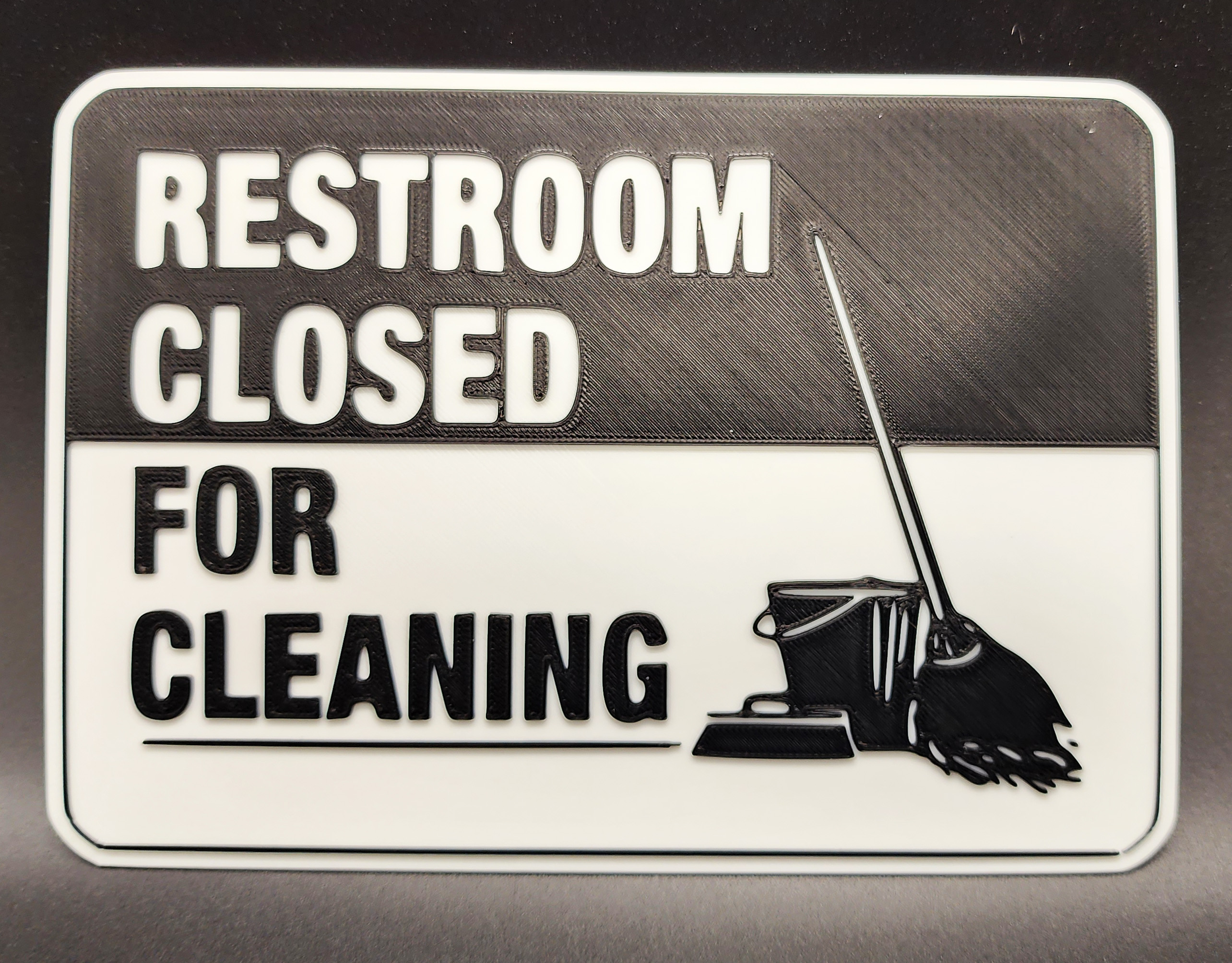 Restroom Closed for Cleaning 2 Color