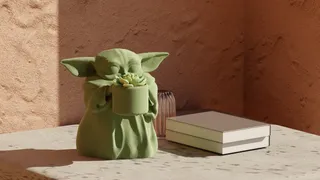 Baby Yoda/Grogu in Carbonite 1:12 Scale Figure