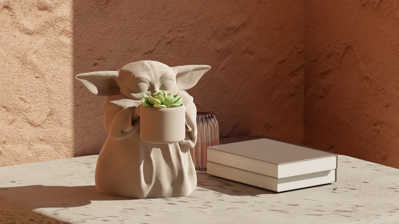 Grogu (Baby Yoda) Star Wars Pot Plant by CalebTimoteo Download