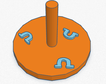 Horse shoe game ring holder